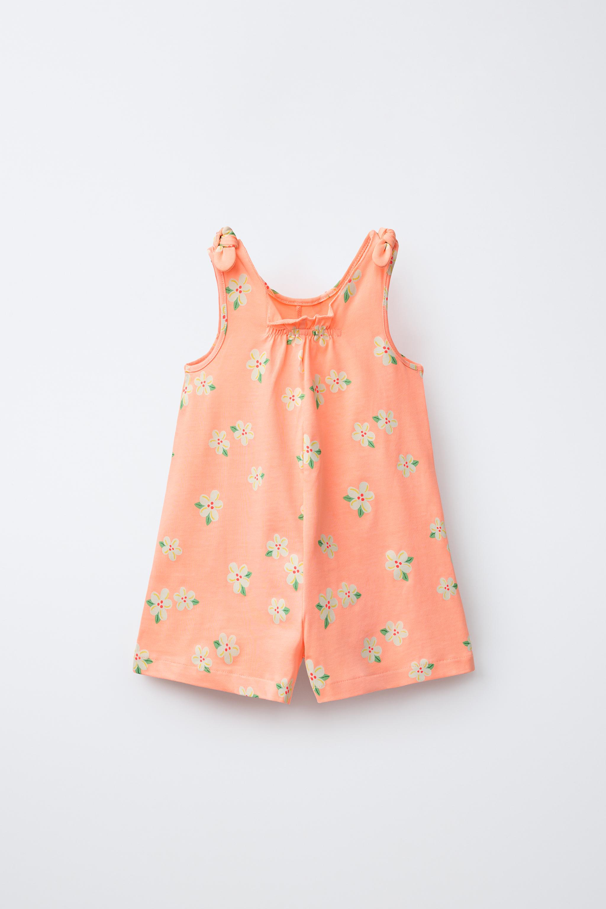 COMBI-SHORT À FLEURS