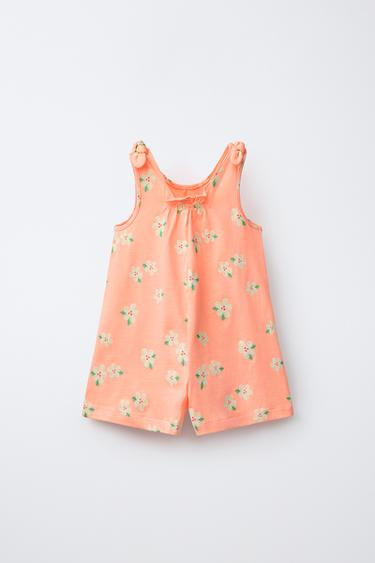 COMBI-SHORT À FLEURS - Mandarine de Zara - Image 1