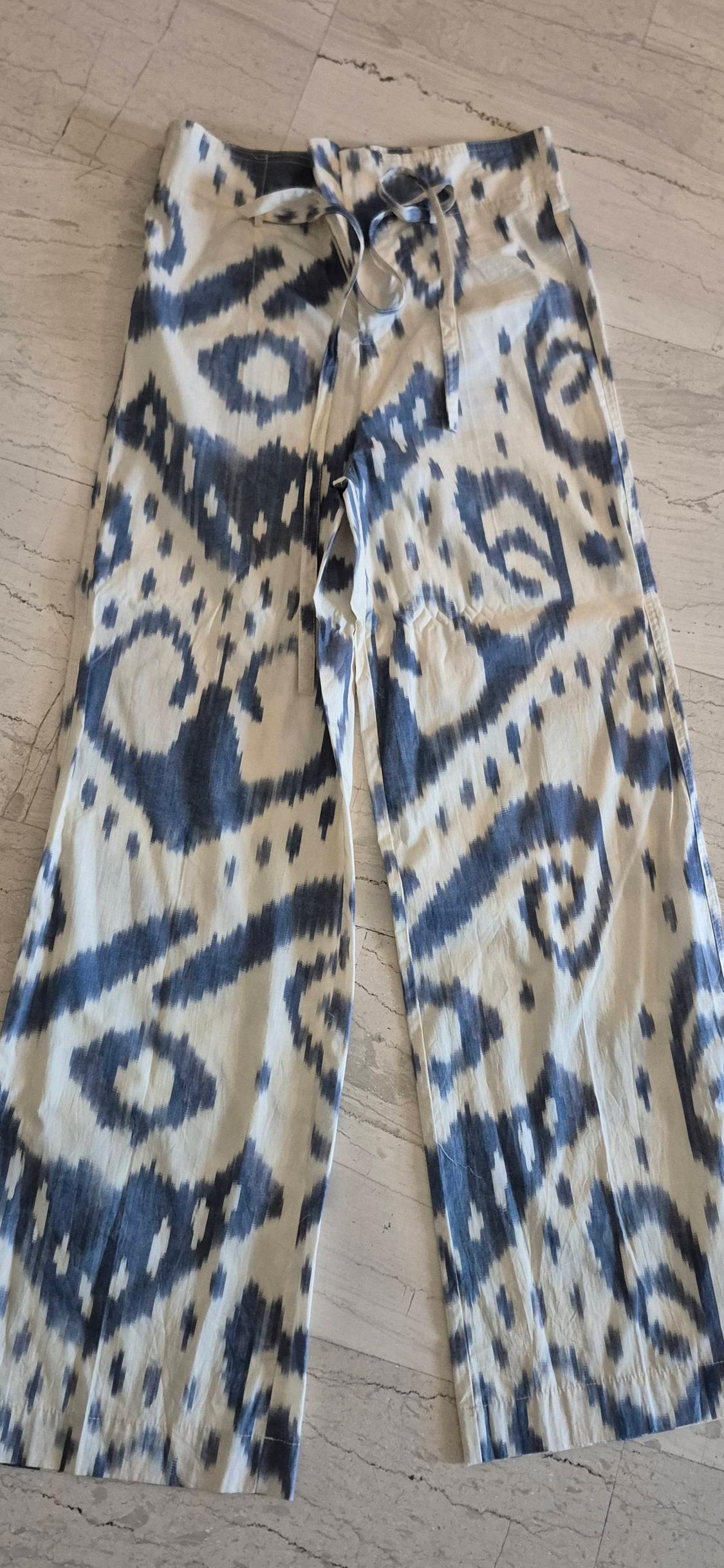 PRINTED TROUSERS WITH BELT - Image 2