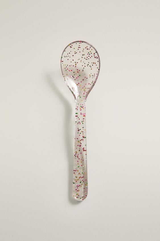 CUCHARA INFANTIL PURPURINA TRITAN™ - Transparente de Zara - Imagen 0