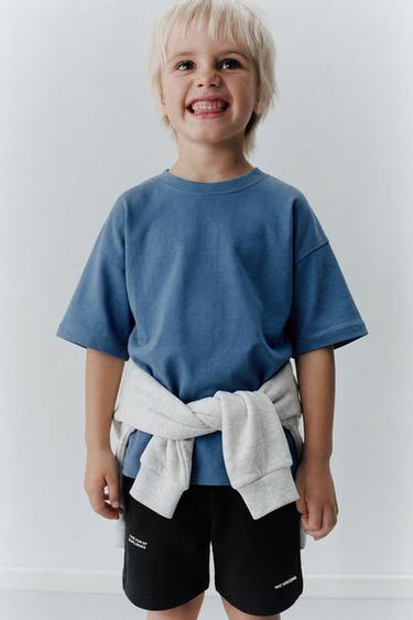 BASIC T-SHIRT - Blue by Zara