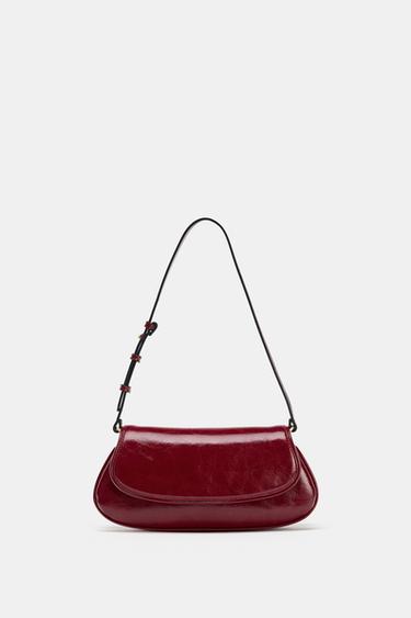MALA DE OMBRO COM ABA - Vermelho da Zara