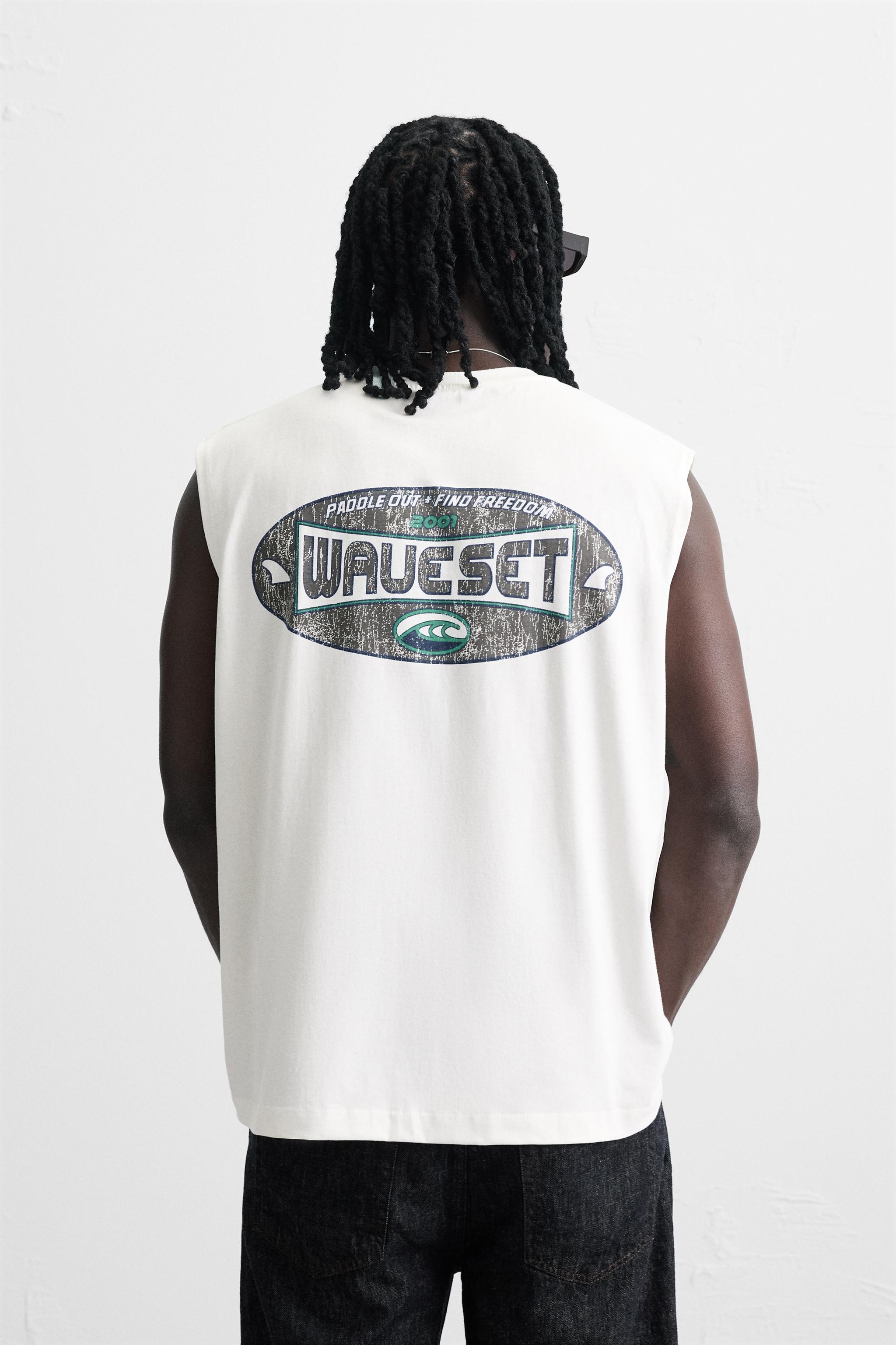 WASHED PRINT TANK TOP - Oyster-white | ZARA United States