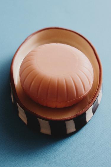 BROWN STRIPED SOAP DISH - Brown by Zara