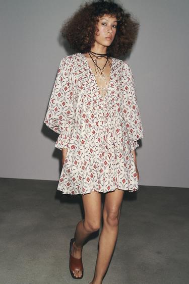 ZW COLLECTION PRINTED SHORT DRESS - Multicoloured by Zara - Image 2