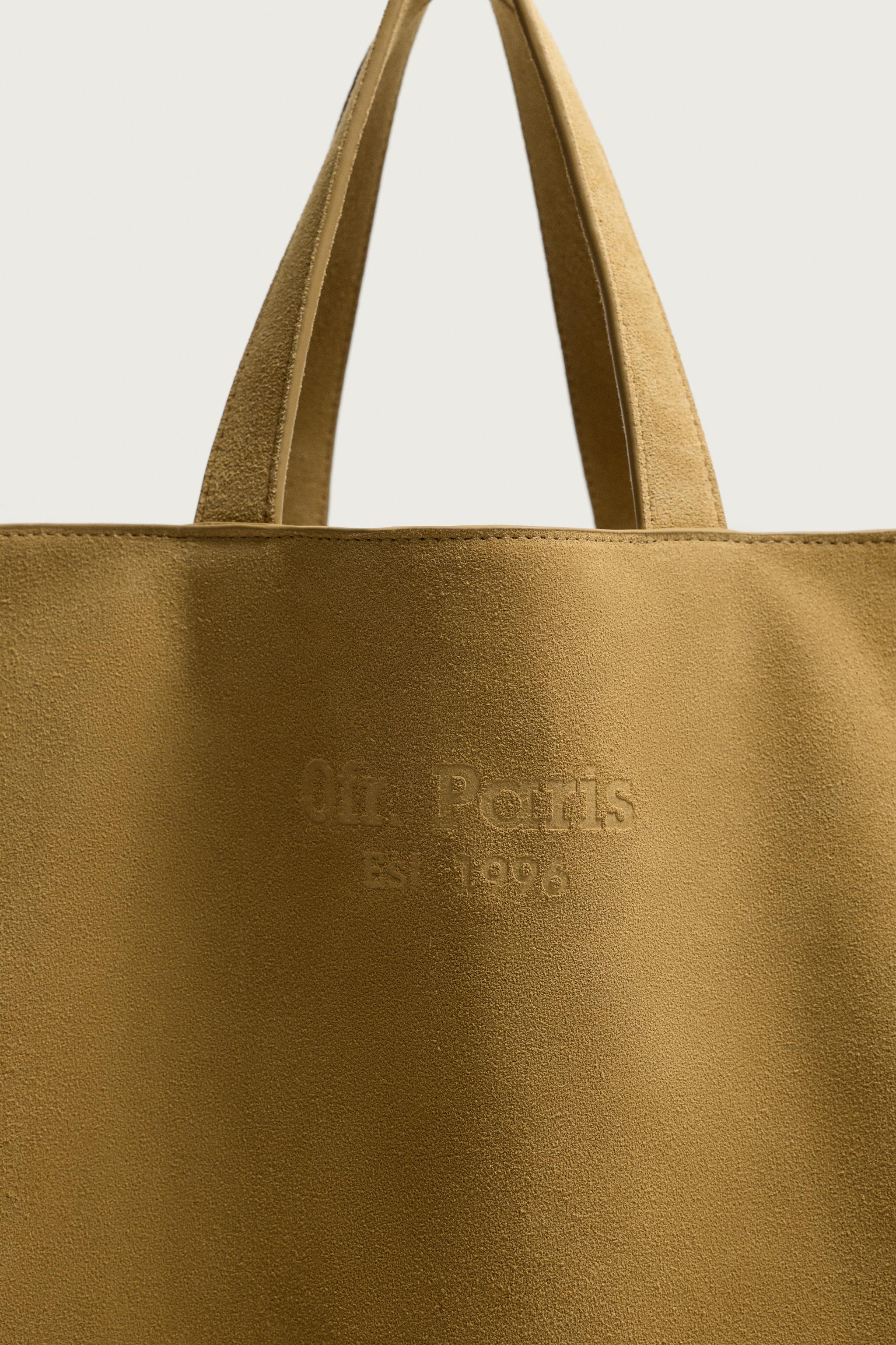 SAC SHOPPER EN CUIR 0FR. PARIS X ZARA
