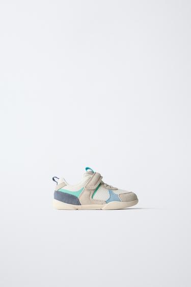 Zara BAREFOOT COLOR SNEAKERS - Sky Blue