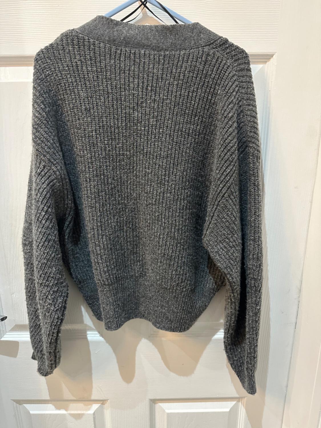 TEXTURED WEAVE KNIT CARDIGAN - Image 2