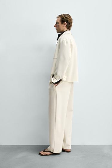 SURCHEMISE COUPE BOXY - Blanc cassé de Zara - Image 3