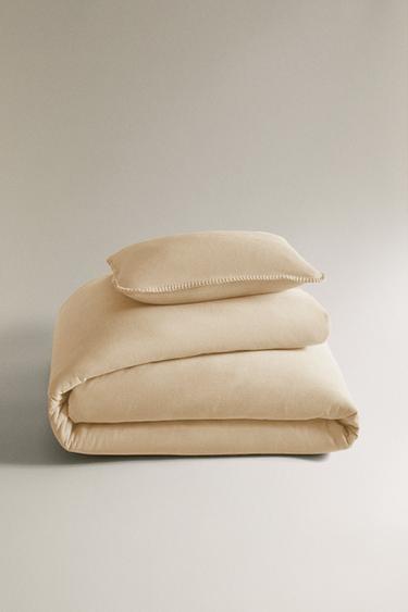 CHILDREN'S FAUX SHEARLING AND CORDUROY BEDSPREAD - Beige by Zara - Image 3