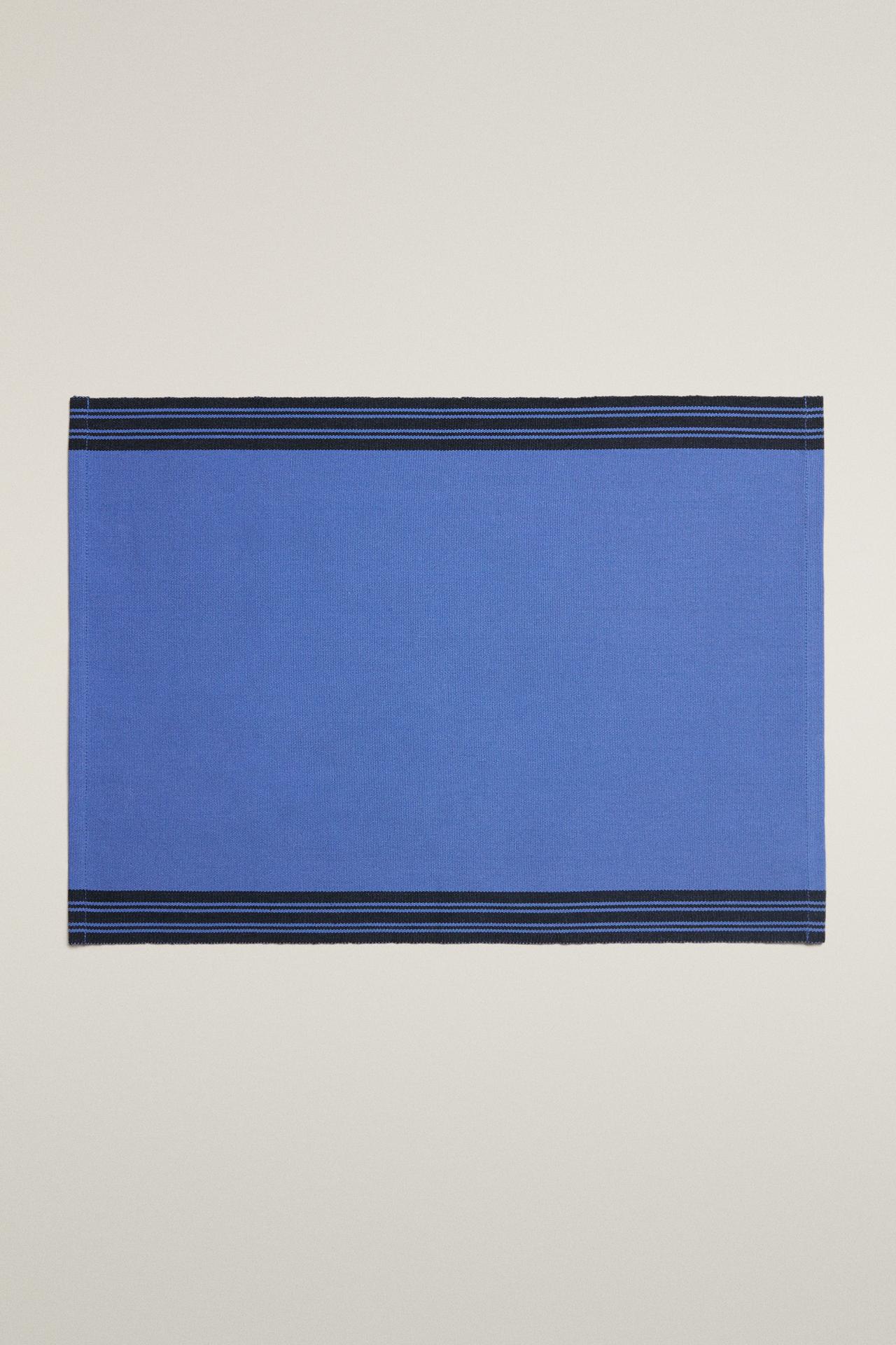 STRIPED PLACEMAT — Blue