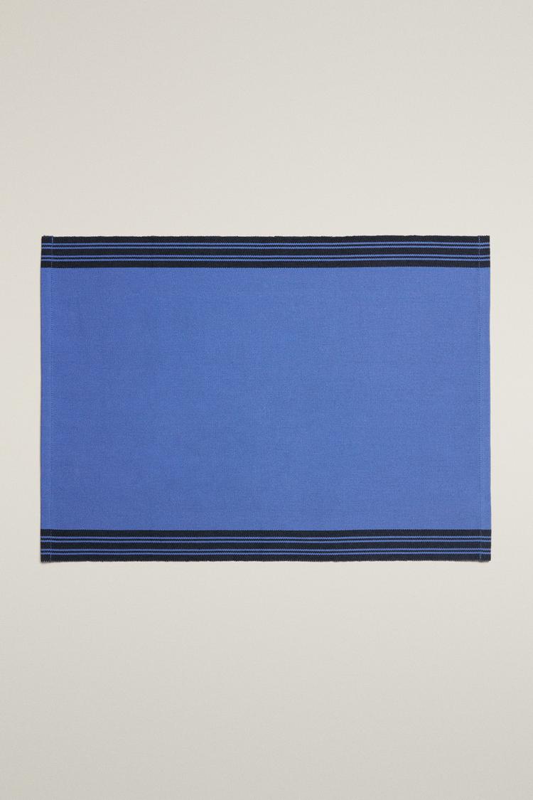 STRIPED PLACEMAT — Blue