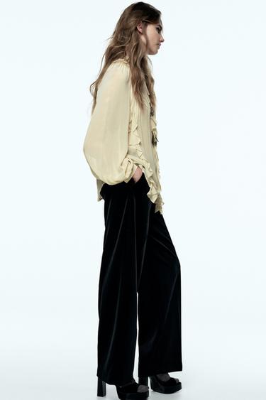 CHEMISE ROMANTIQUE À VOLANTS - Beige de Zara - Image 2
