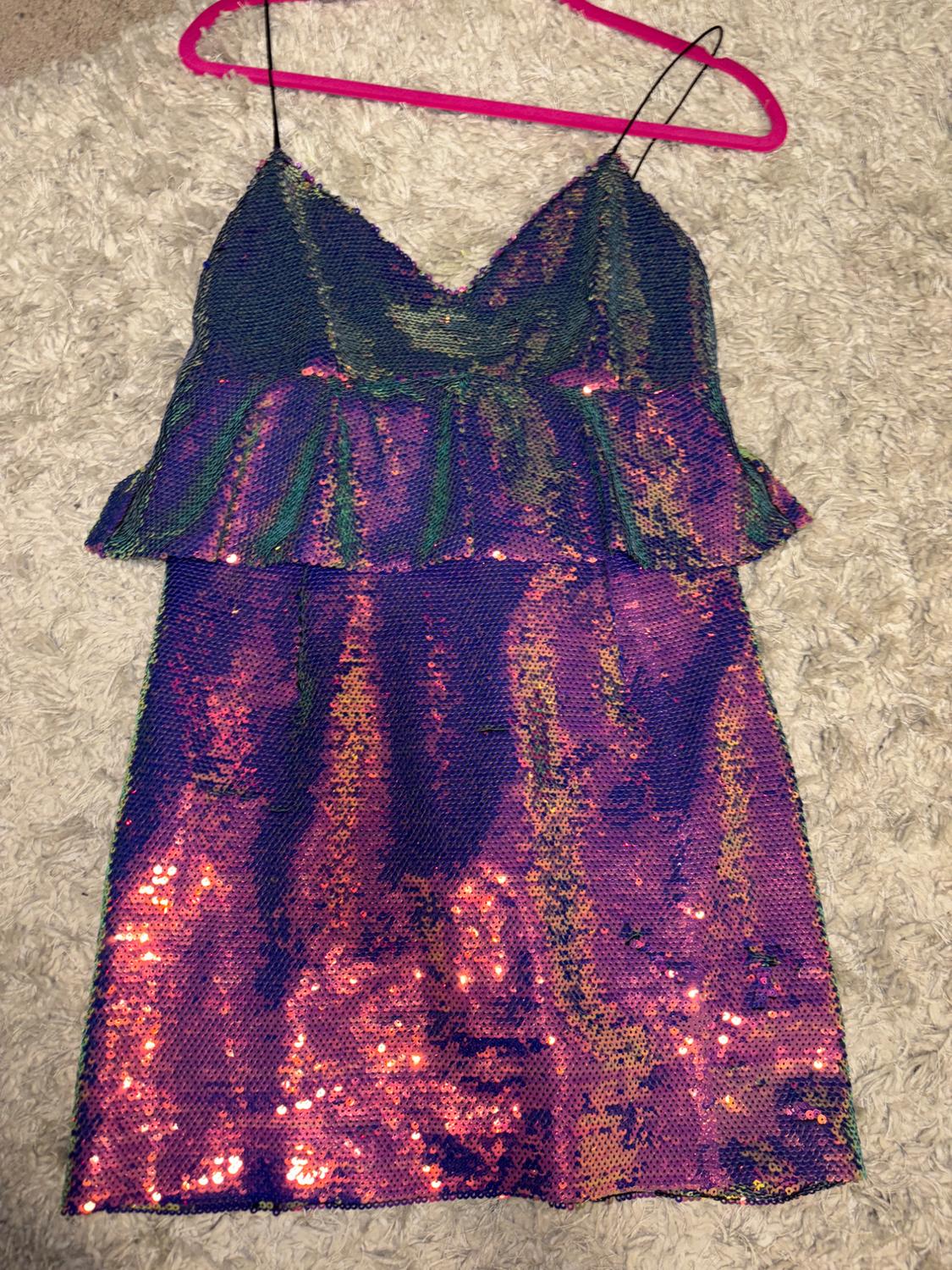 MULTICOLORED SEQUIN DRESS