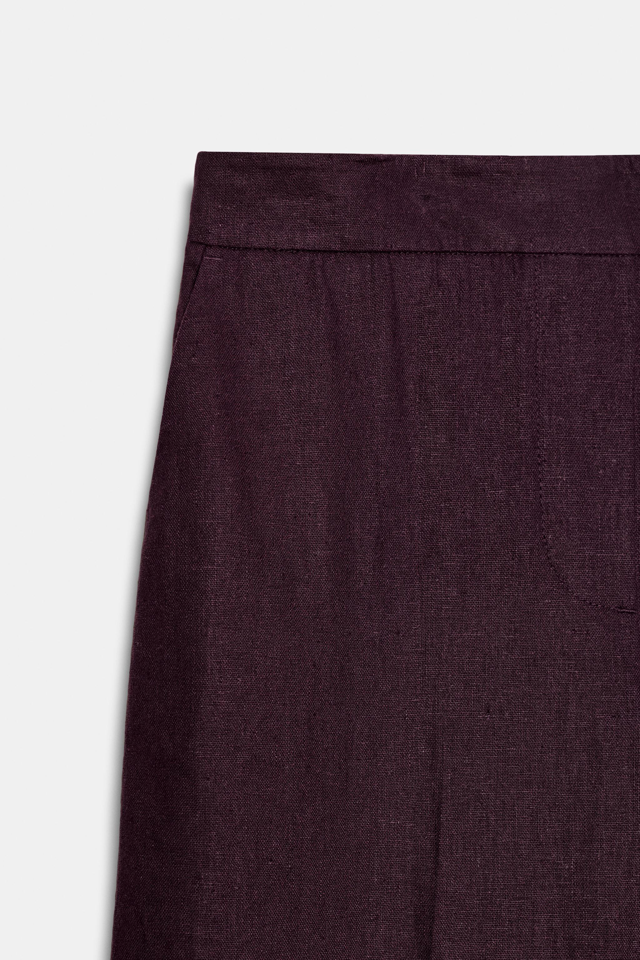 STRAIGHT LEG LINEN PANTS