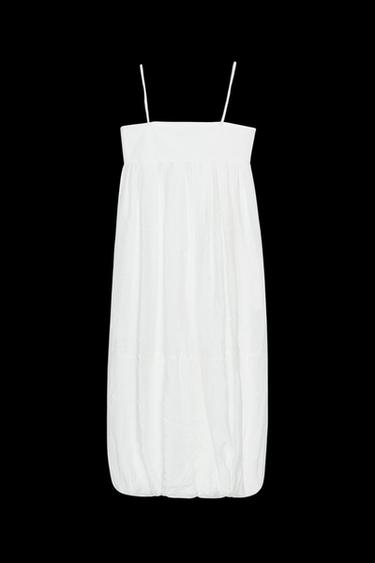 VESTIDO LARGO TIRANTES ZW COLLECTION - Blanco roto de Zara