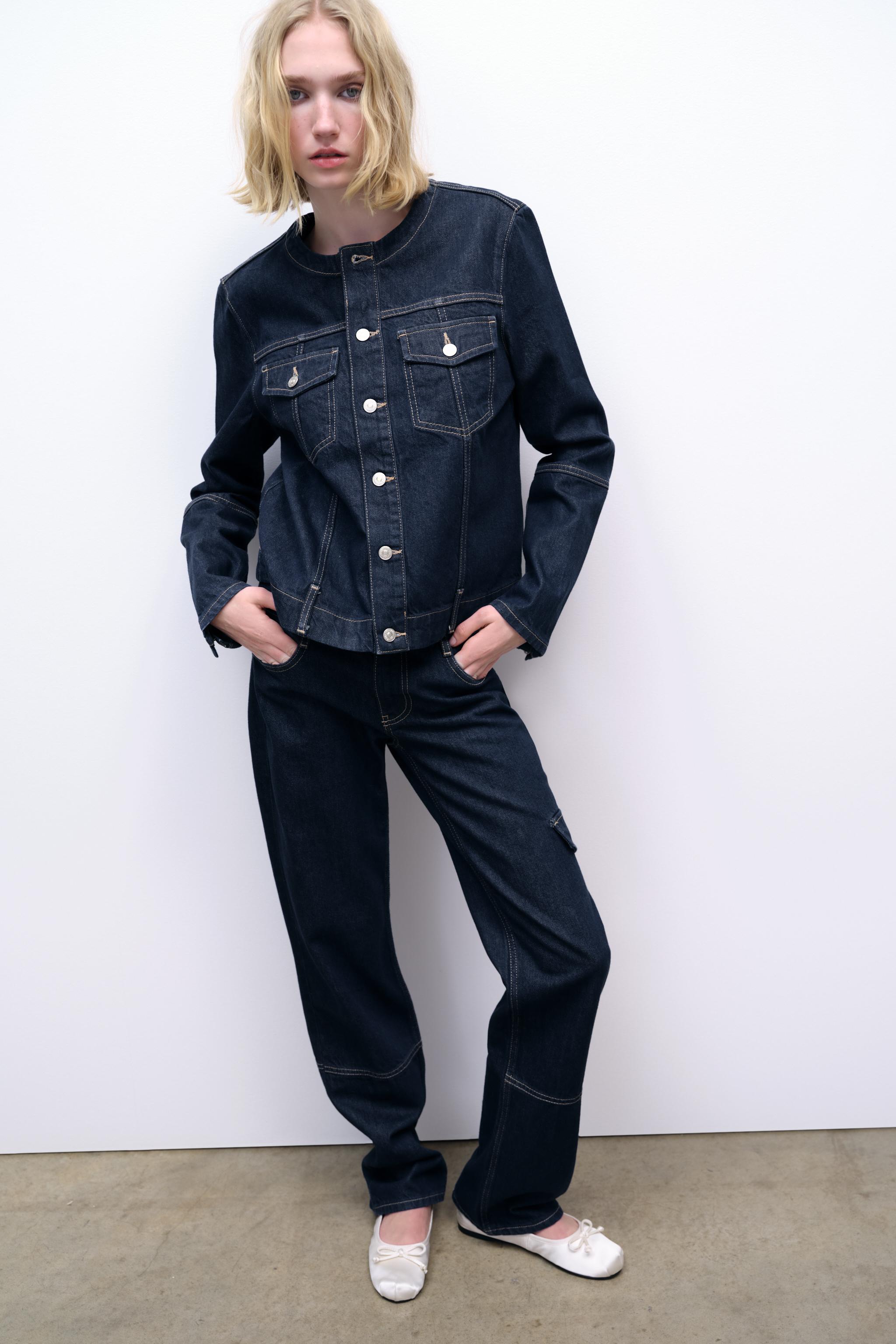 TRF DENIM JACKET - Dark indigo | ZARA United States