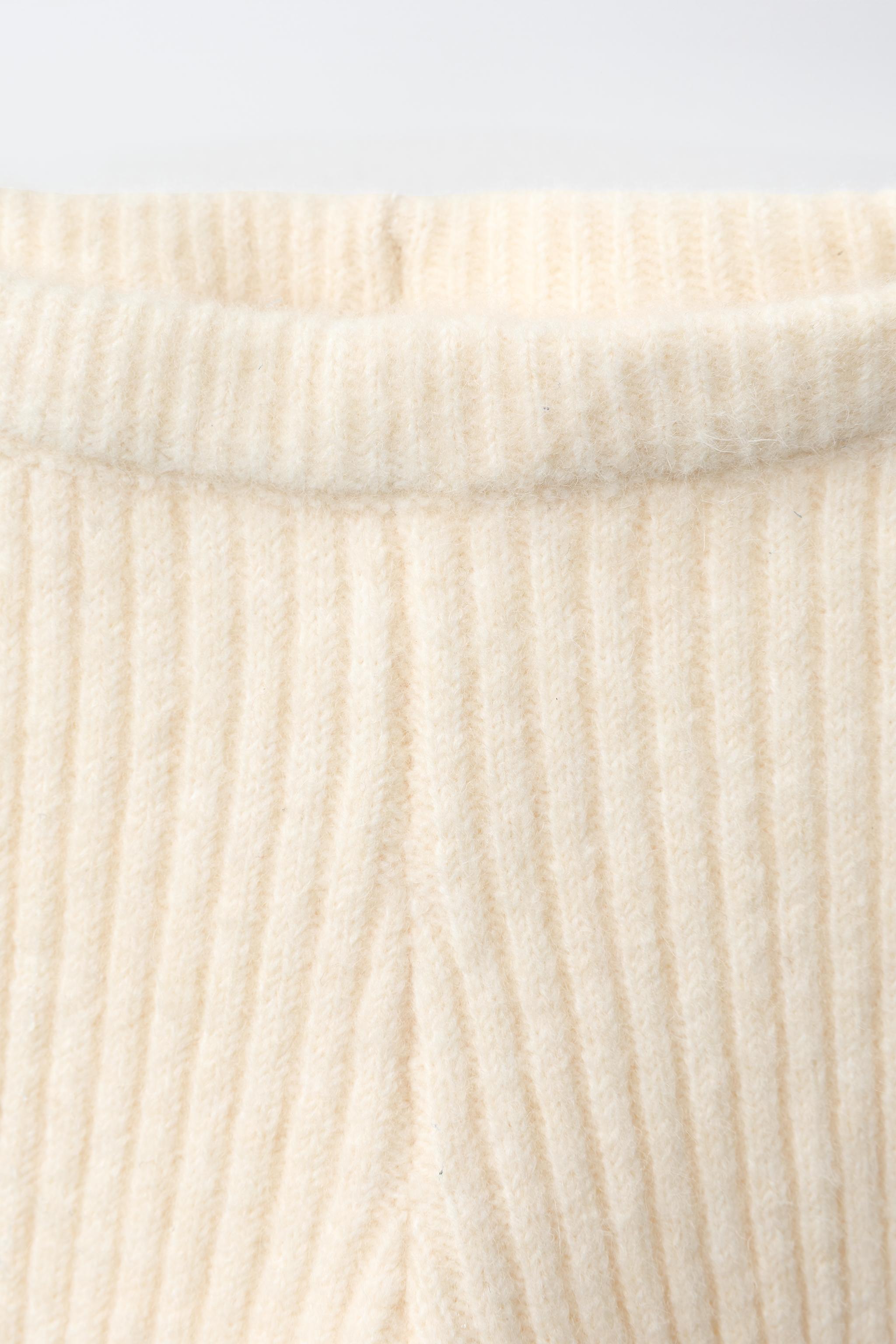 RIB KNIT BOW LEGGINGS