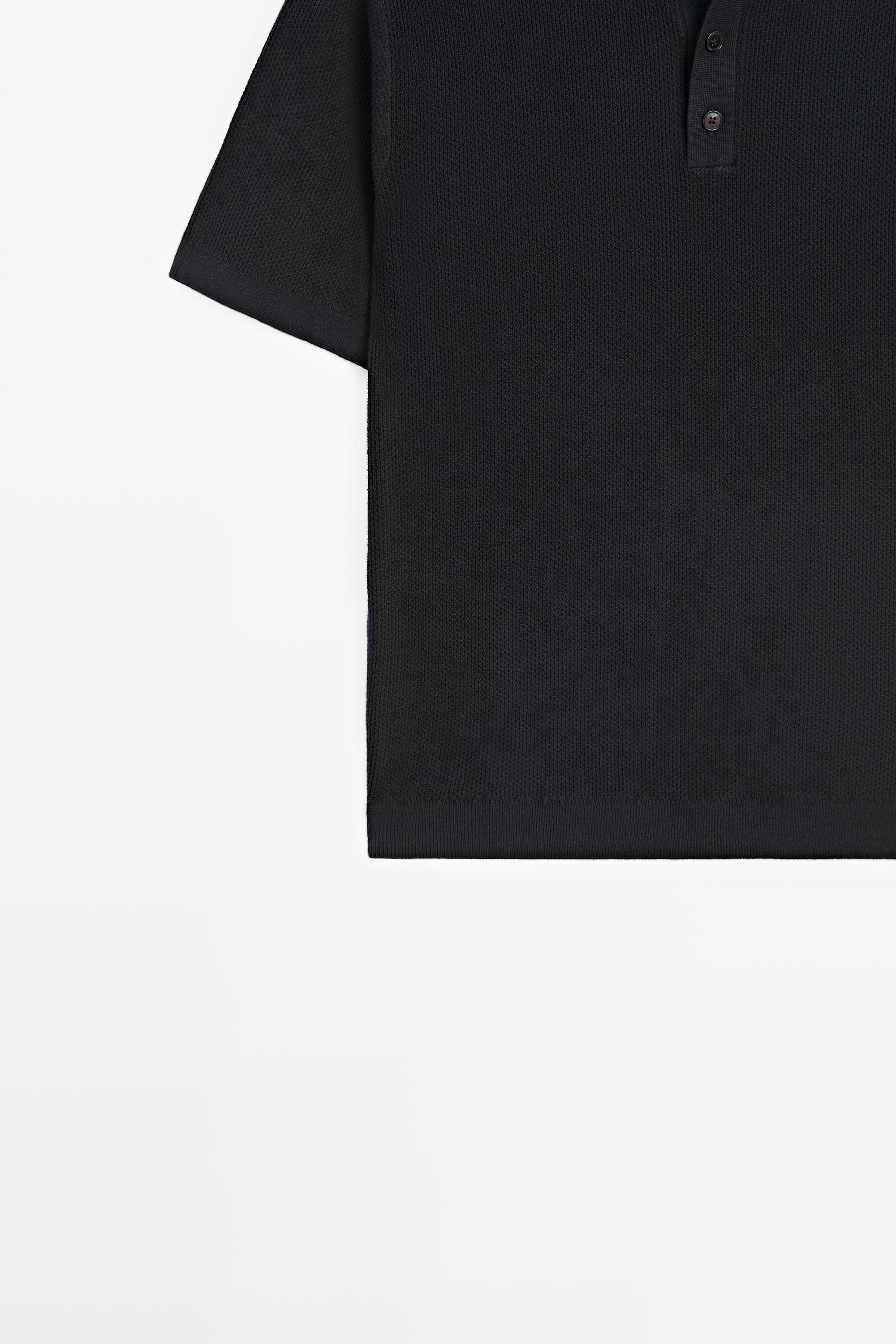 Polo texturé 100 % coton