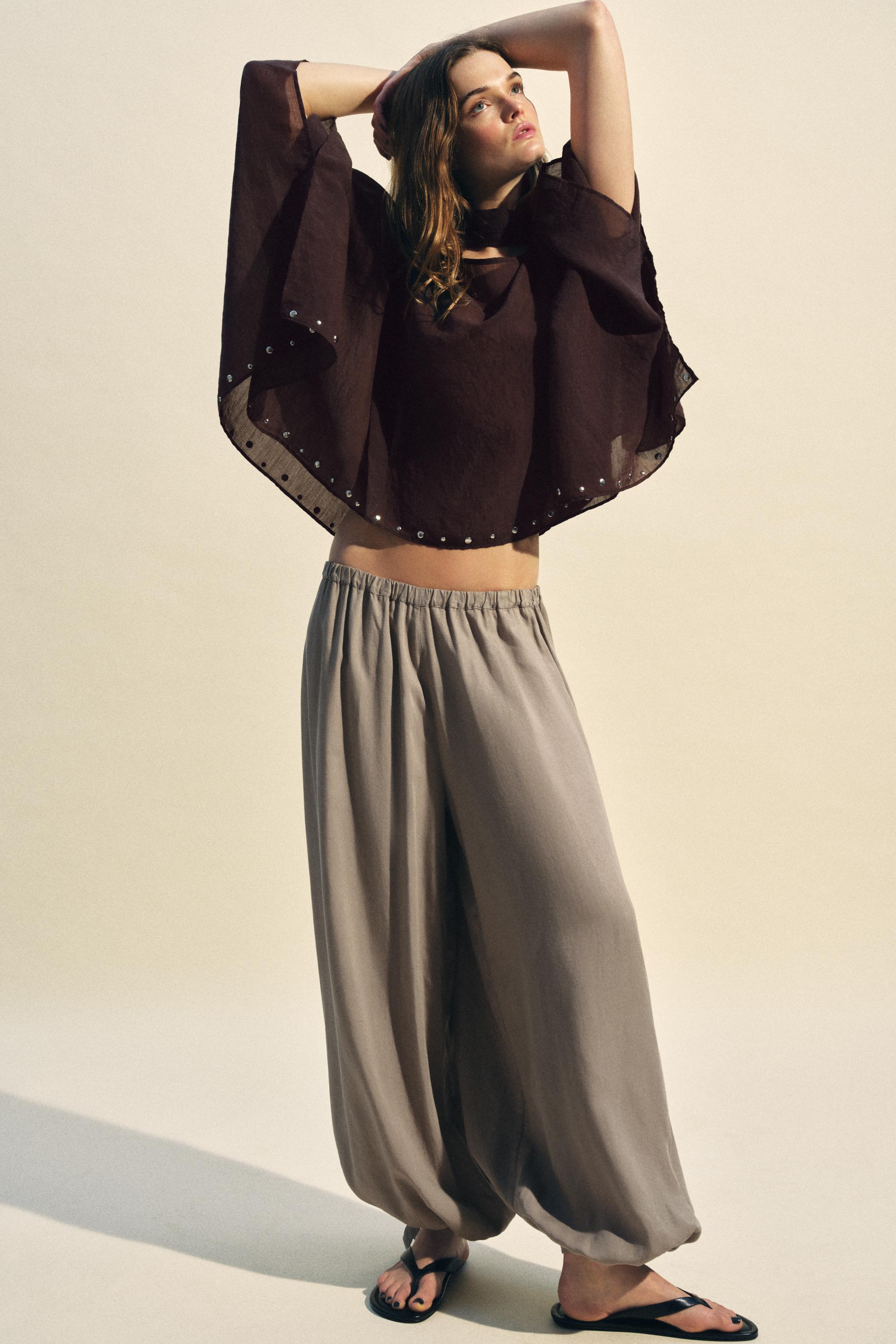 ZW COLLECTION SAROUEL TROUSERS - camel | ZARA South Africa