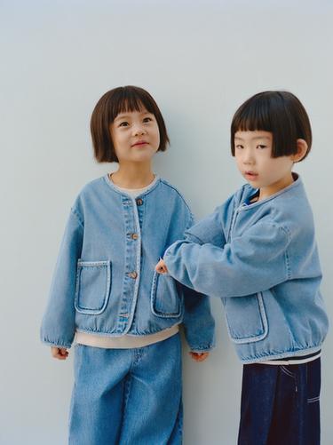 TIMELESZ - CAZADORA DENIM - Índigo claro de Zara