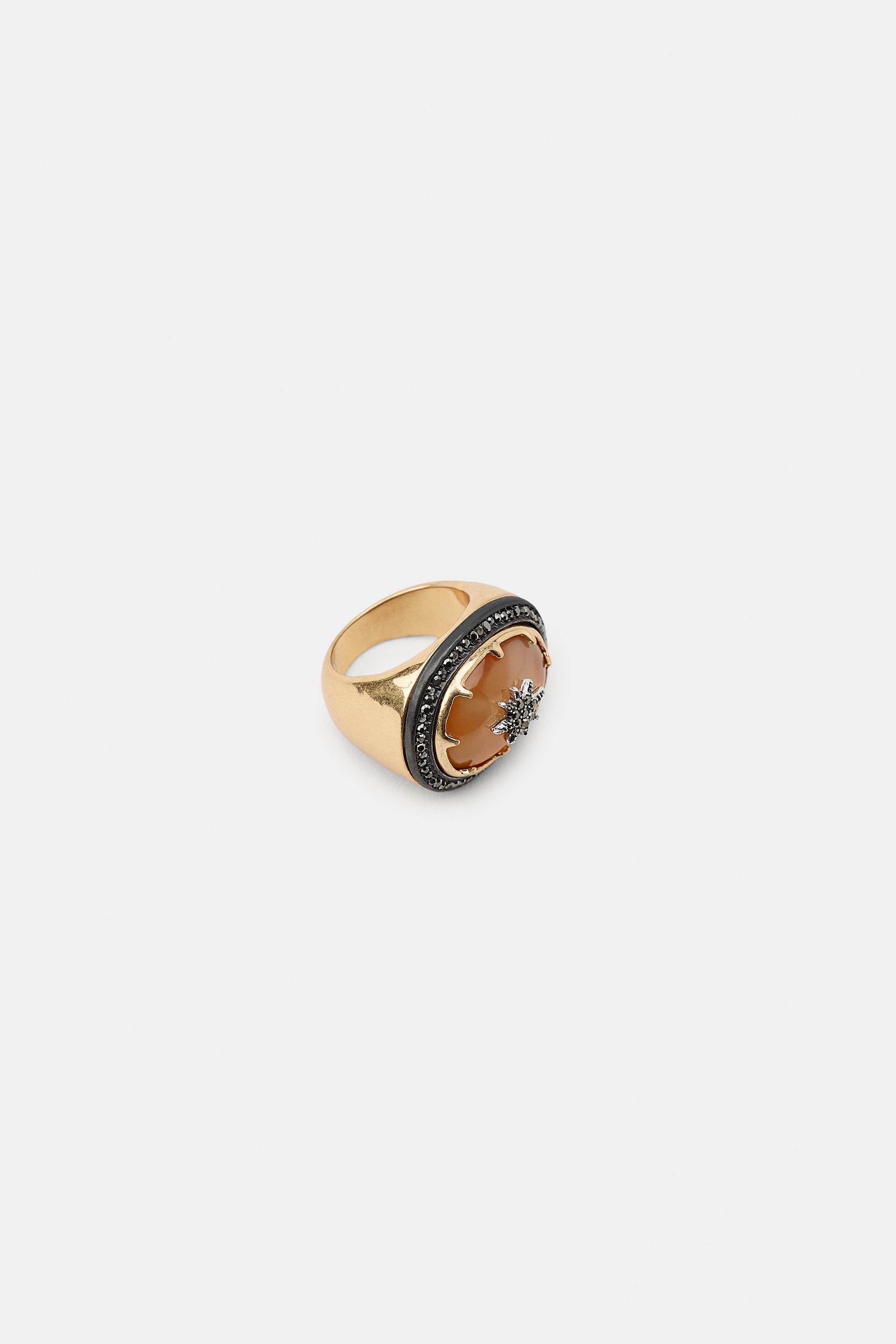 OVAL RHINESTONE RING