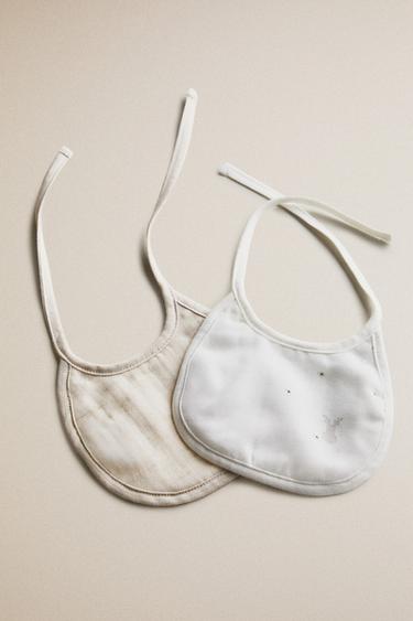 SLAB MET BORDUURSEL (2-PACK) - Ecru van Zara