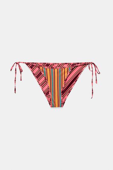 BAS DE BIKINI RÉVERSIBLE À RAYURES - Multicolore de Zara - Image 8