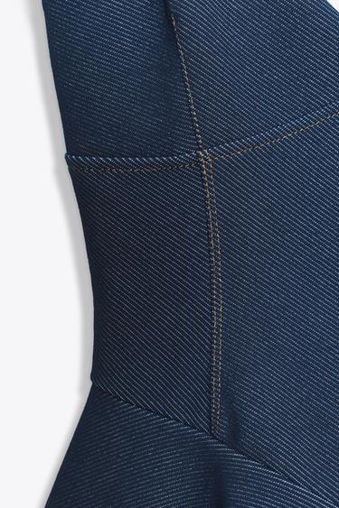 TWILL PEPLUM TOP - Indigo by Zara - Image 6