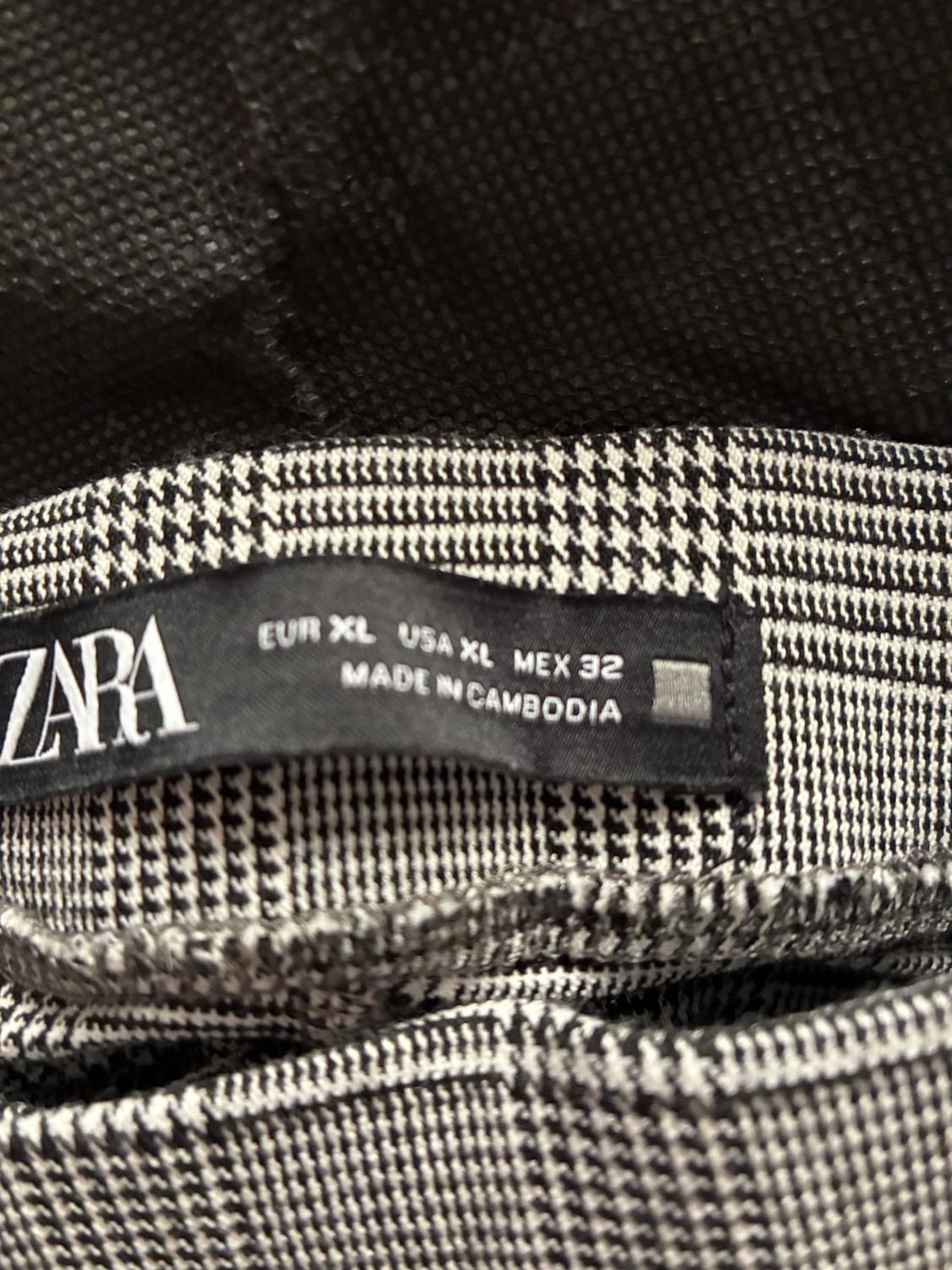 TEXTURED CHECK LEGGINGS - Image 3