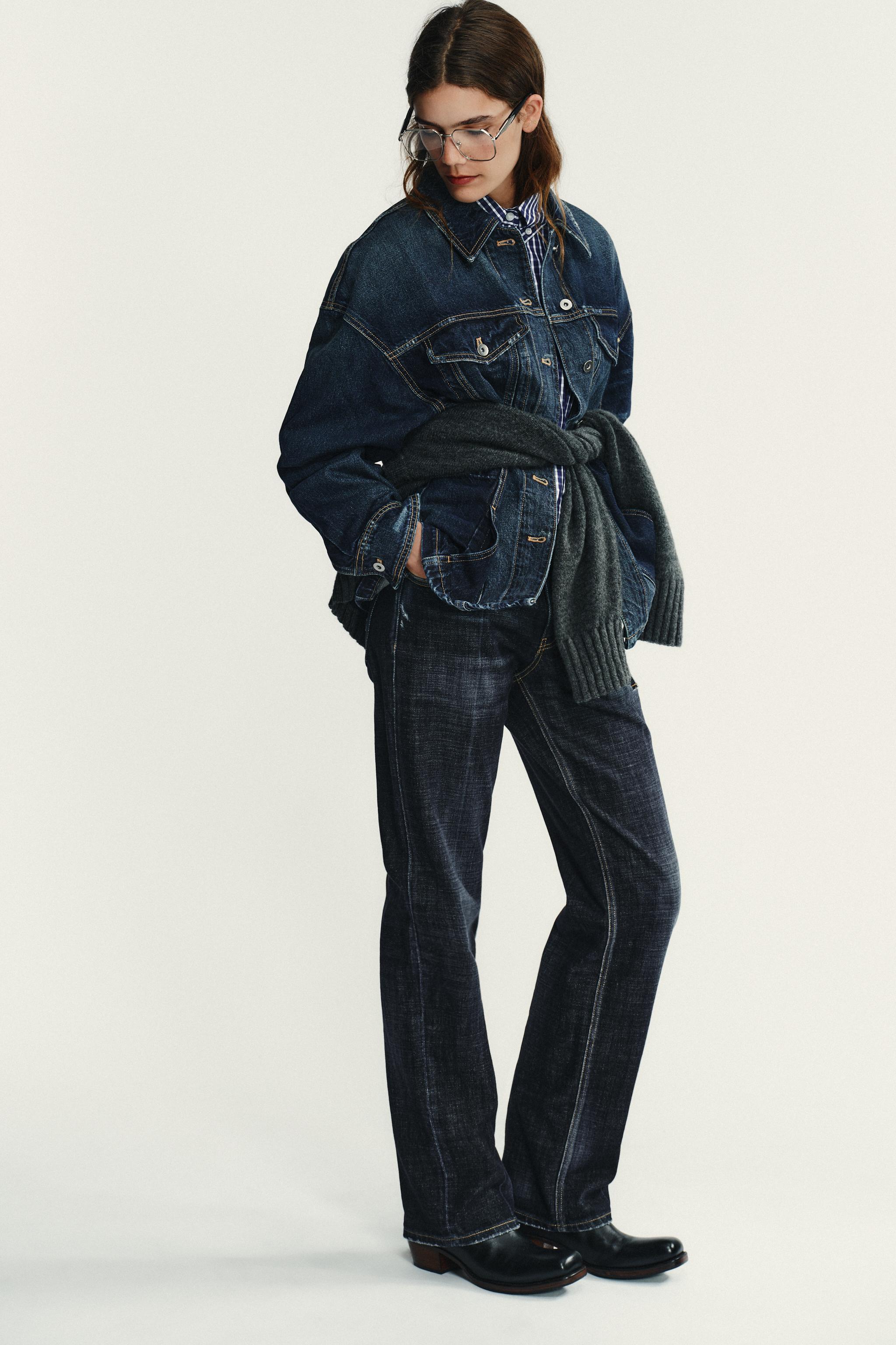 【新品未使用】本藍 Denim Tracker Jacket TRF DENIM JACKET - Blue | ZARA Canada