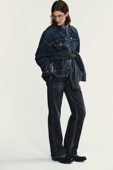 TRF DENIM JACKET - Blue by Zara - Image 4