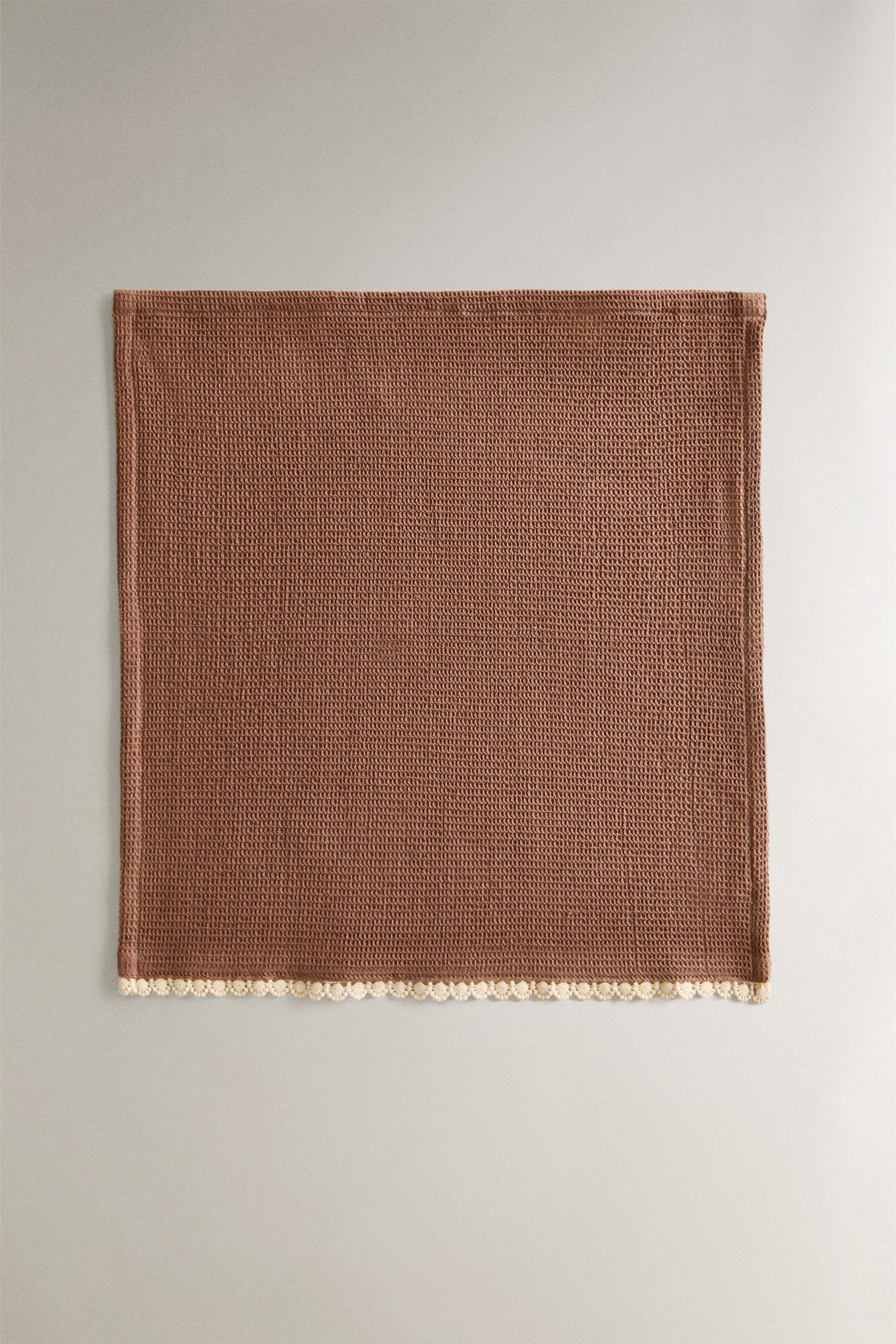WAFFLE-KNIT COTTON CLEANING KITCHEN TOWEL (SET OF 3)