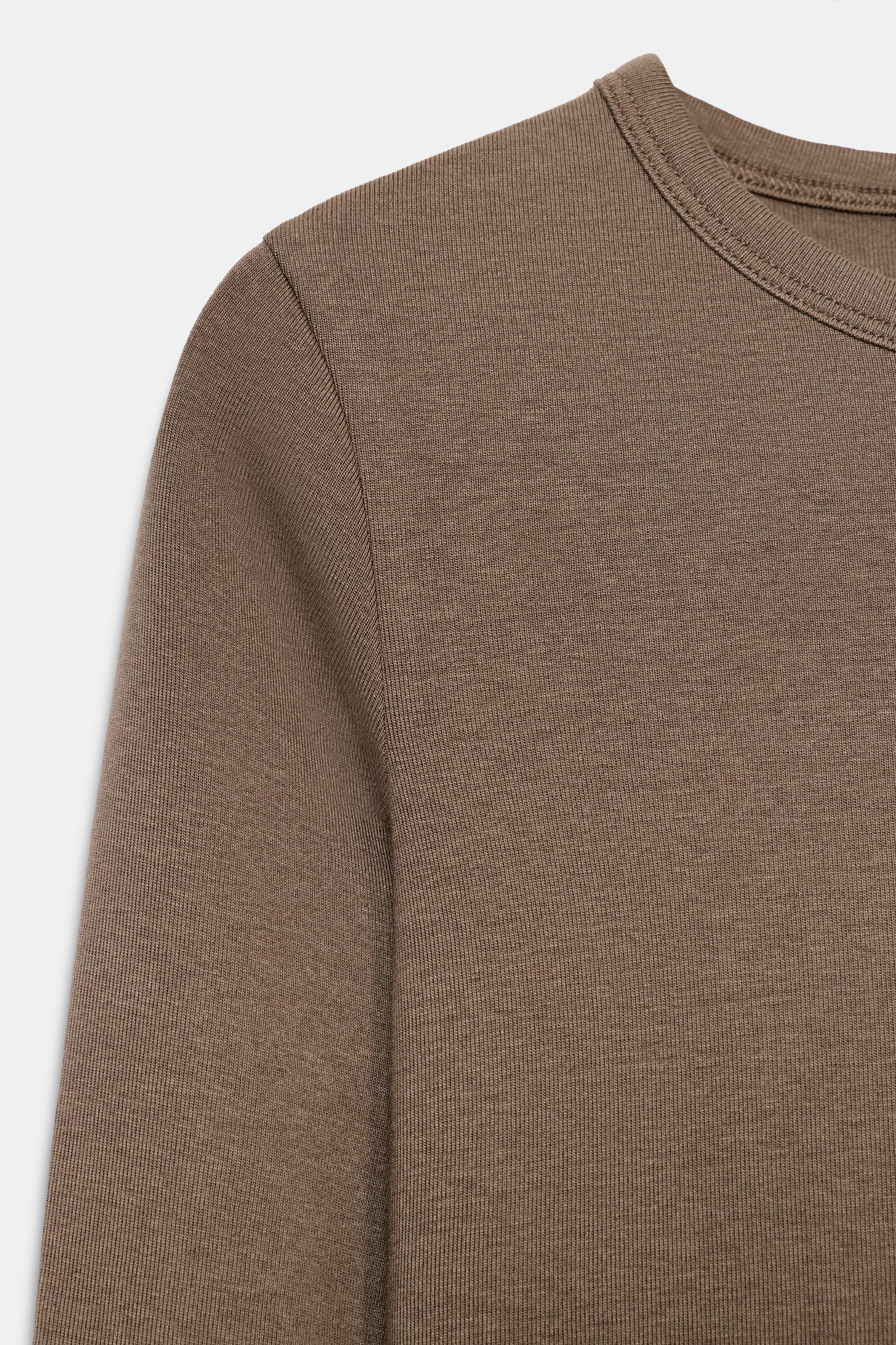 LONG SLEEVE COTTON T-SHIRT