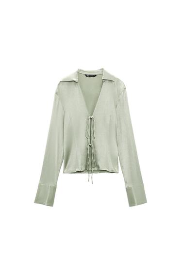 SATIN EFFECT SHIRT