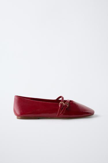 BAILARINA CHAROL - Rojo de Zara