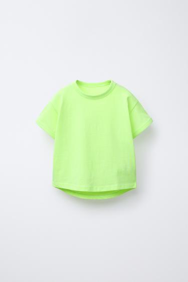 CAMISETA LISA - Amarelo-claro da Zara