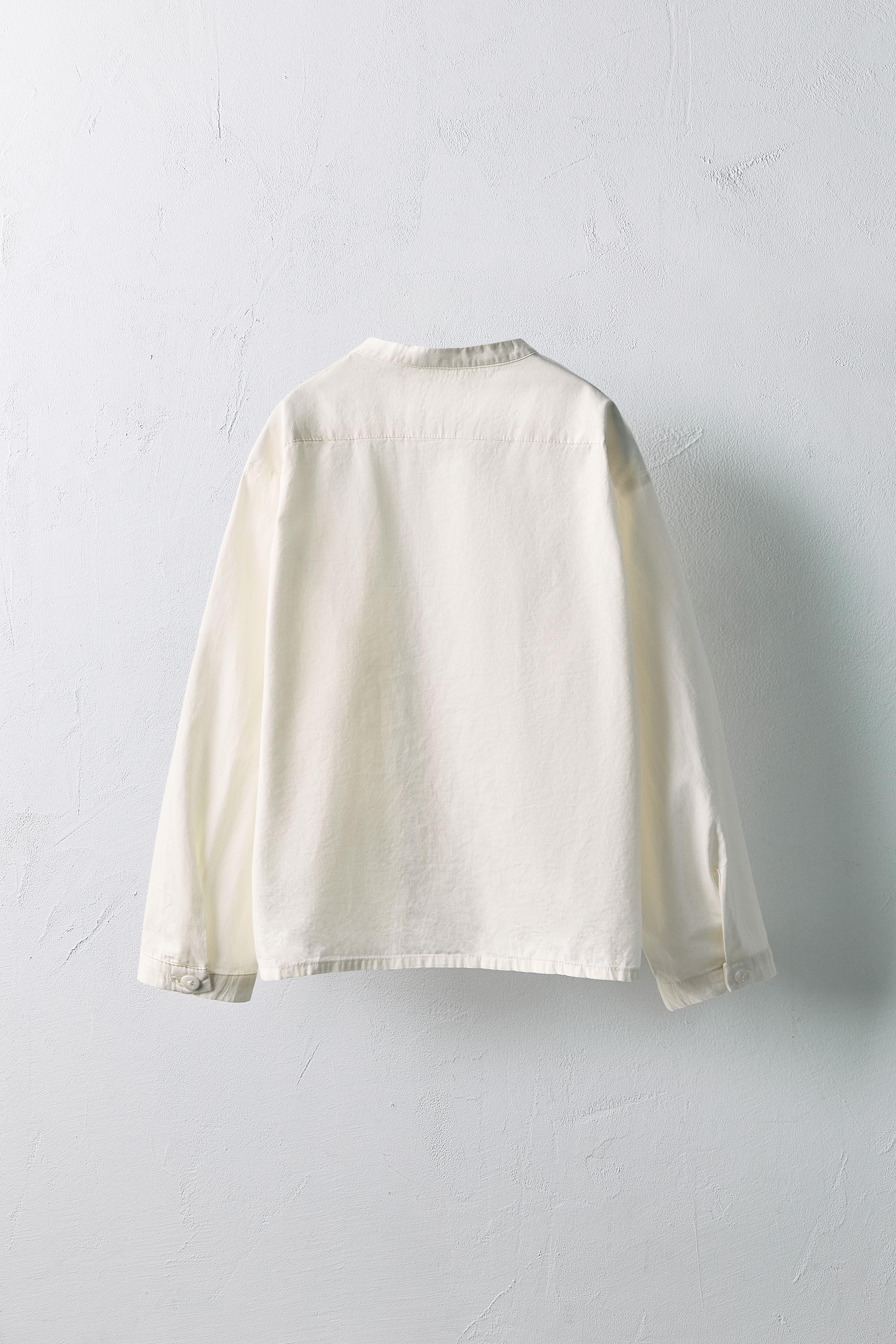 IIROT middle sleeve no collar JK 36 白 IIROT/middle sleeve no collar JK 36 - メルカリ