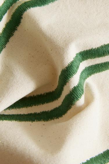 STRIPED COTTON PLACEMAT - Green by Zara - Image 3