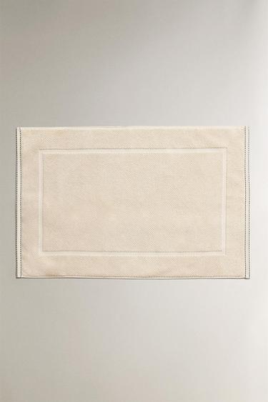 BADMAT MET RIJSTSTEEK - Zand van Zara