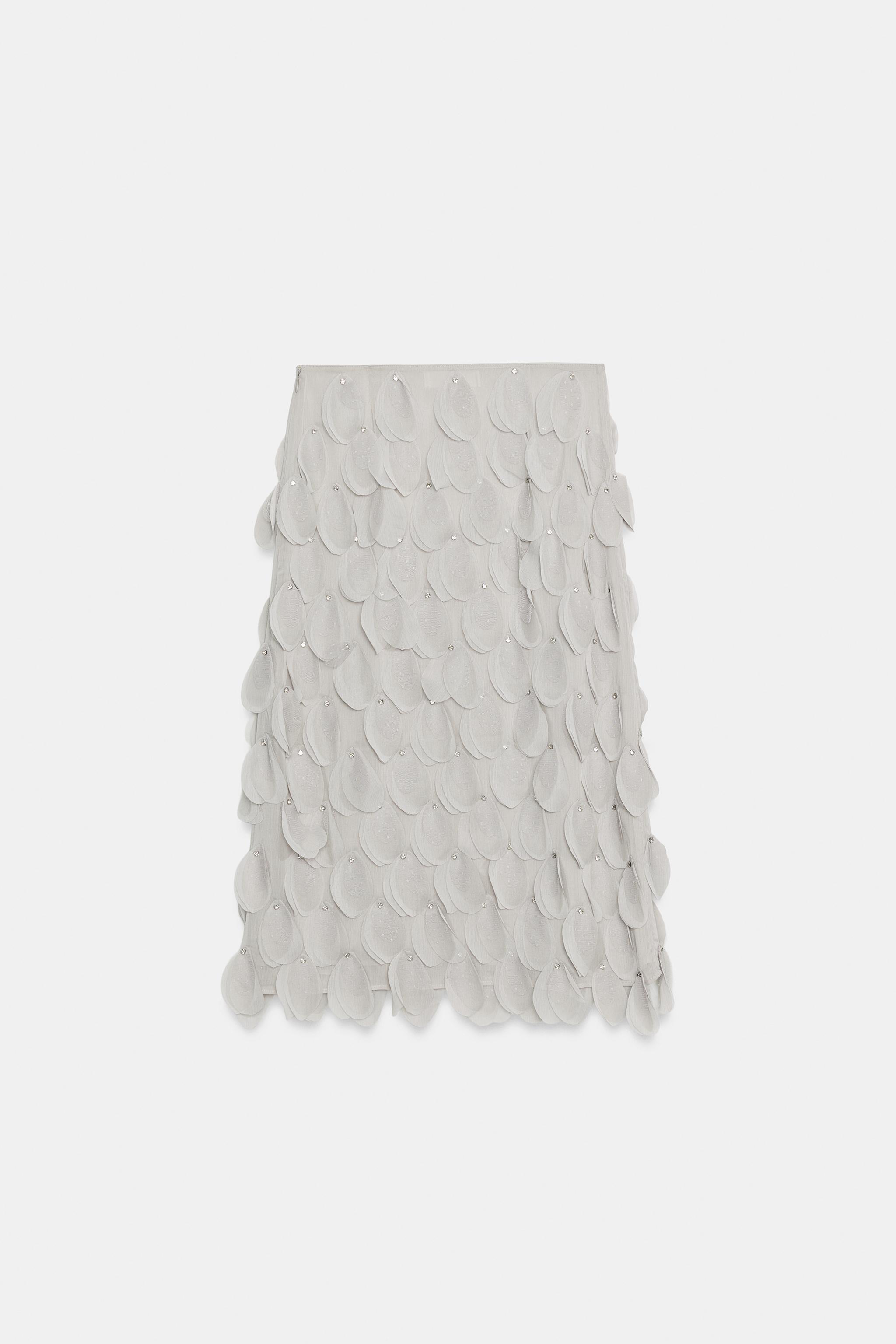 ZW COLLECTION BEADED MIDI SKIRT