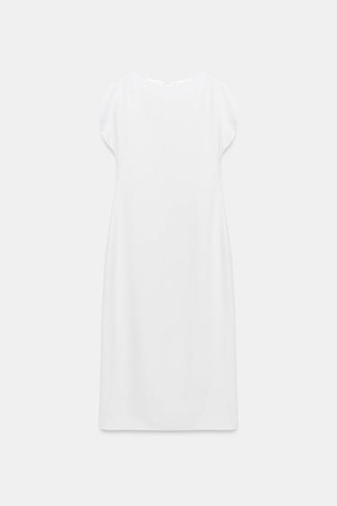 فستان ميدي ZW COLLECTION - أبيض مكسور by Zara - Image 0