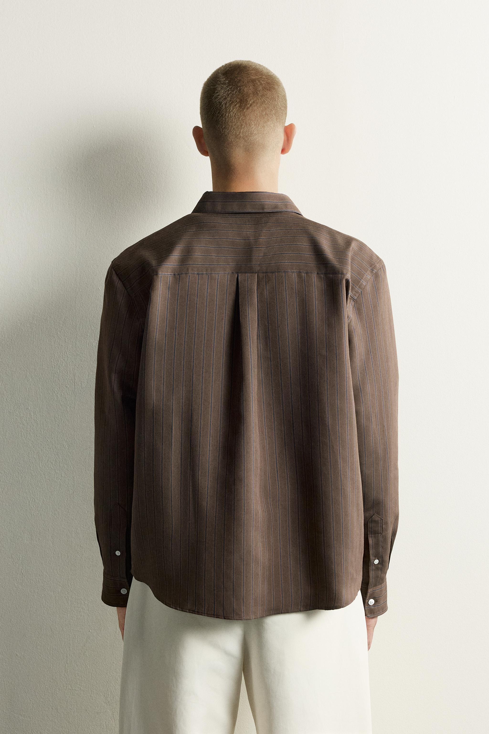 STRIPED FLUID SHIRT