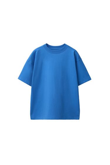 T-SHIRT UNI - Bleu profond de Zara