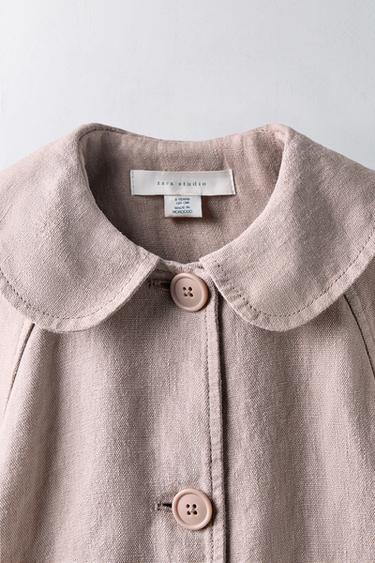 6-10 ANS/ TRENCH 100 % LIN ÉDITION LIMITÉE - Rose poudré de Zara - Image 2