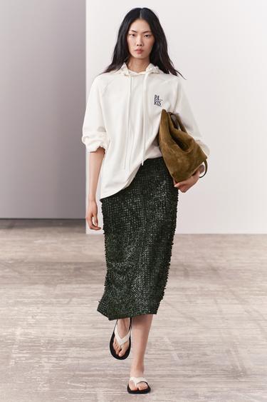 ХУДИ С ВЫШИВКОЙ — БЕЛЫЙ от Zara — изображение 0