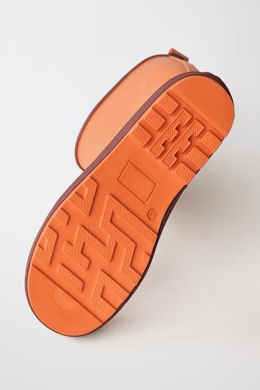 COLOUR BLOCK WELLIES - Orange by Zara - Image 9