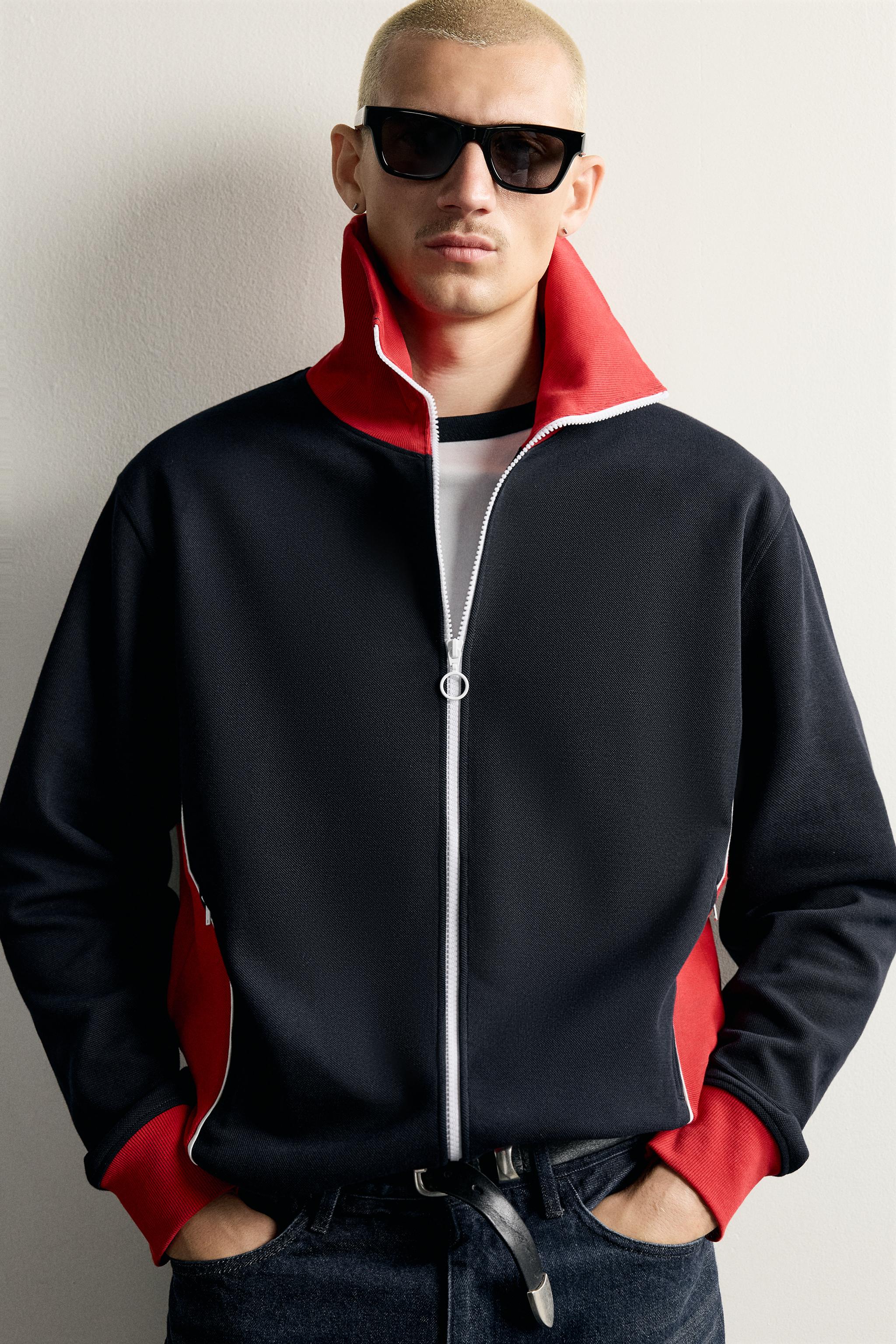 Zara Retro Blok Renkli Ceket görsel 5