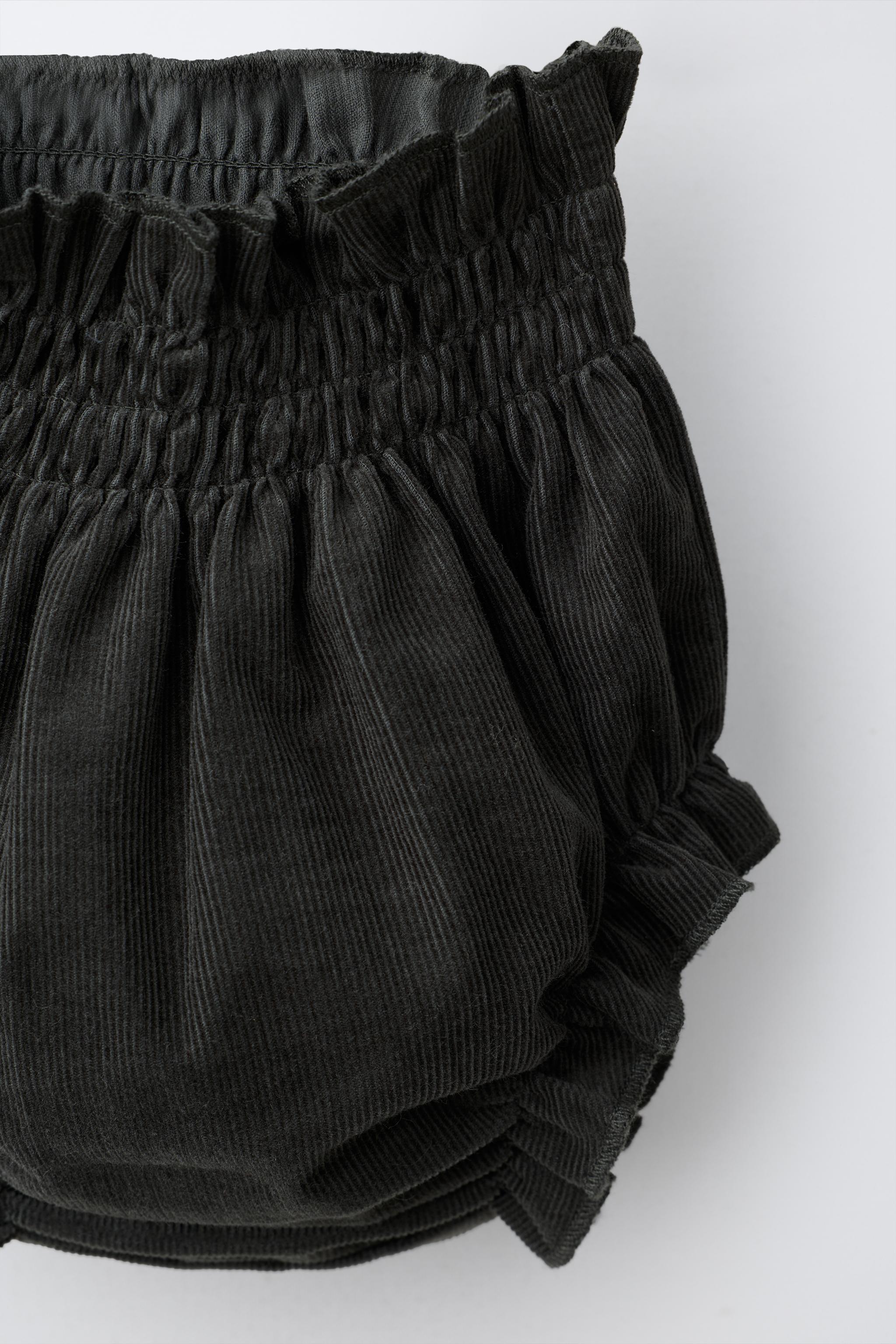 Culotte en velours côtelé fin
