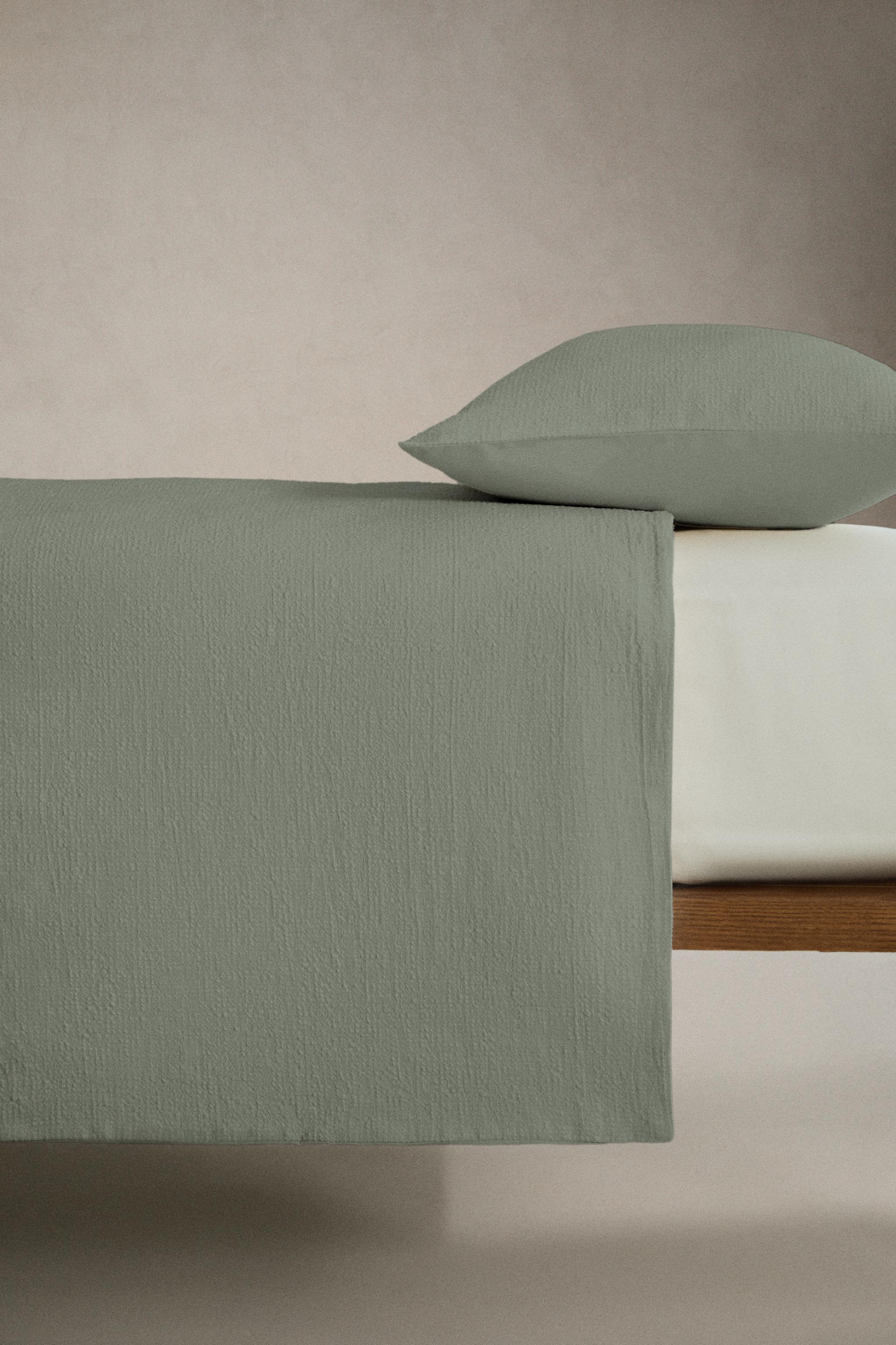HOUSSE DE COUETTE EN COTON TEXTURÉ